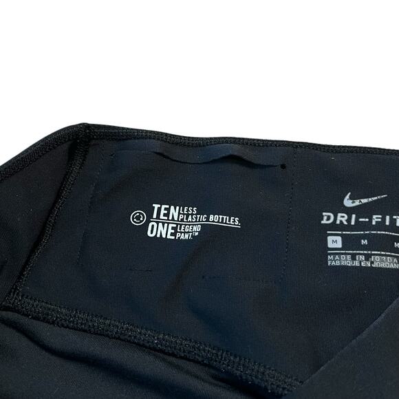 Nike cropped leggings just do it size medium black dri-fit - Picture 5 of 9